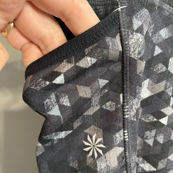 Athleta Black and Gray Patterned Leggings - Picture 3 of 7
